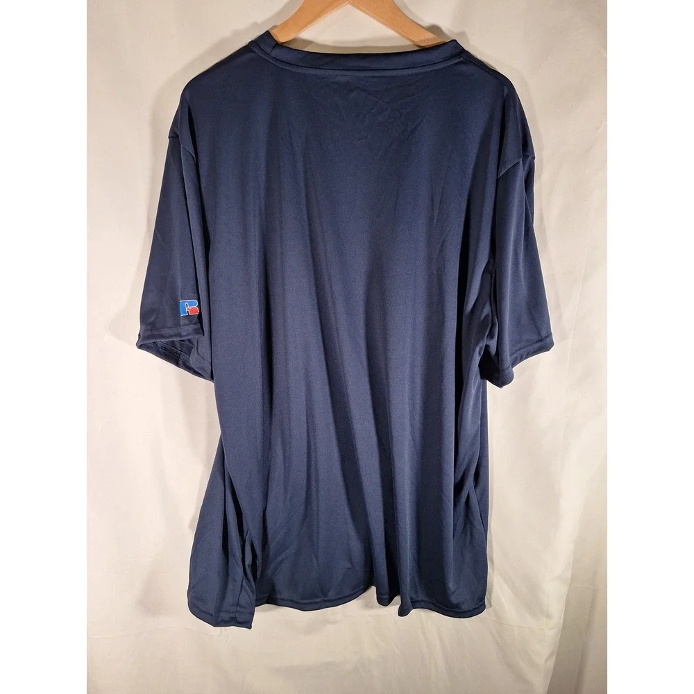 Russell Athletic Mens Adt Core Performance Tee Navy Blue 3XL 629X2M Dri-Power - Picture 3 of 5